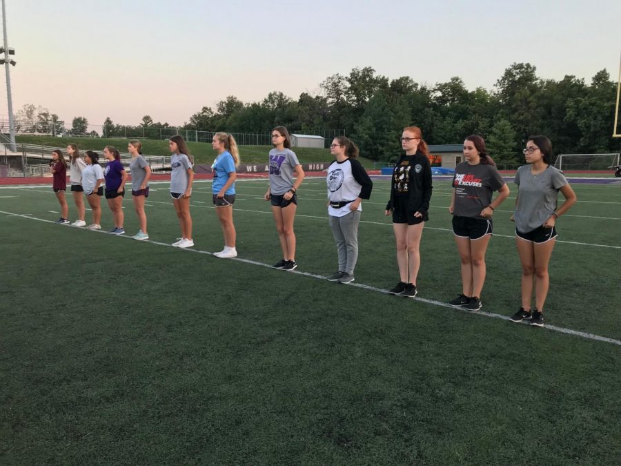In the cool 6:30 a.m. air, the flutes, along with the rest of the band, start with stretches before setting some new drills to their 2018 show ‘Continuum’. “Even though it is super early, we get a lot of work done and our show comes together quickly,” flautist Ashlyn Taylor said. 