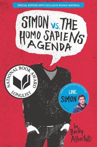 Book cover of the critically acclaimed book Simon vs The Homo Sapiens Agenda