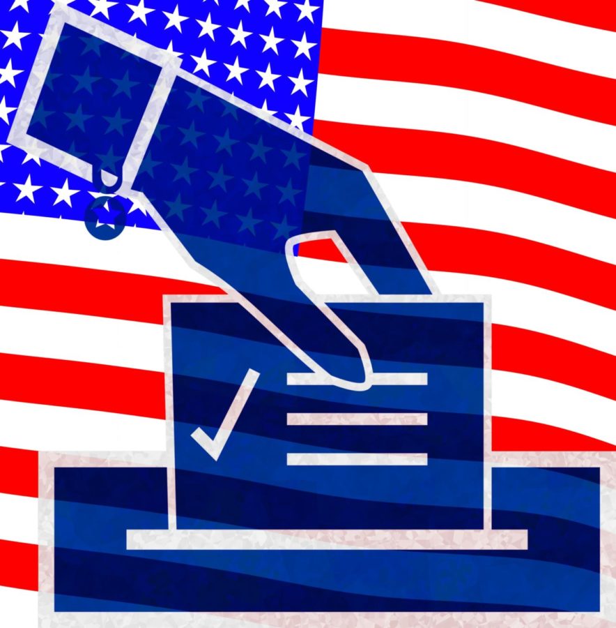 Red+white+blue+image+with+American+Flag+and+Ballot+Box+for+Voting.