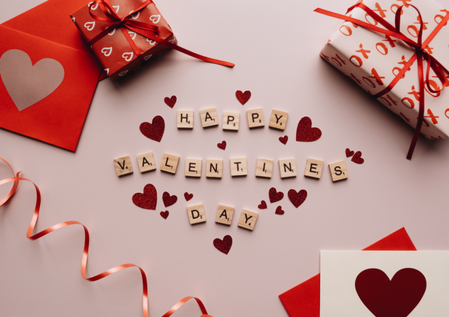 Presents and cards are some popular gifts for Valentines Day.
